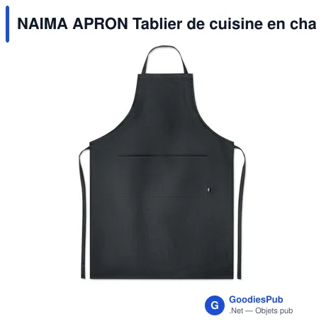 NAIMA APRON Tablier de cuisine en chanvre