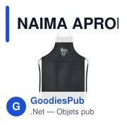 NAIMA APRON Tablier de cuisine en chanvre - Miniature 2