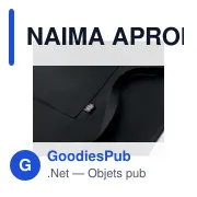 NAIMA APRON Tablier de cuisine en chanvre - Miniature 3