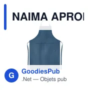 NAIMA APRON Tablier de cuisine en chanvre - Miniature 4