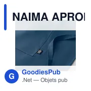 NAIMA APRON Tablier de cuisine en chanvre - Miniature 5