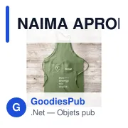NAIMA APRON Tablier de cuisine en chanvre - Miniature 7
