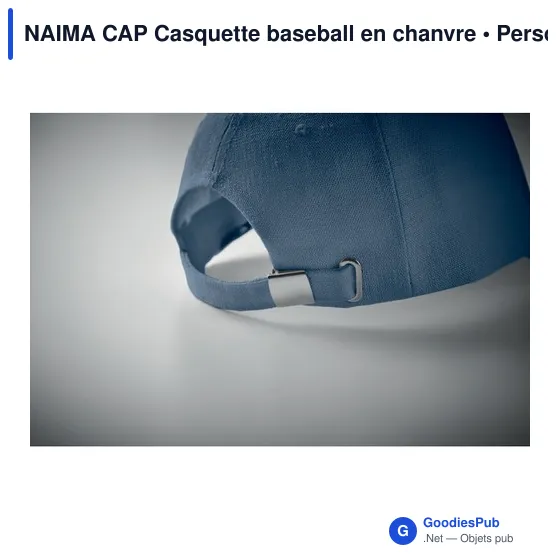 NAIMA CAP CASQUETTE CHANVRE 5 PANNEAUX 370 - Image 12