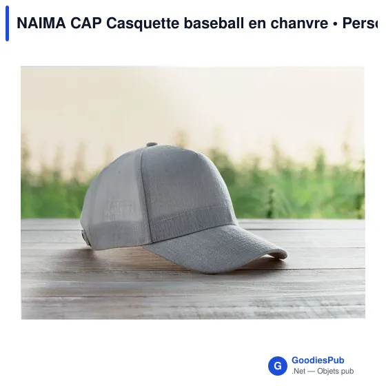 NAIMA CAP CASQUETTE CHANVRE 5 PANNEAUX 370 - Image 5
