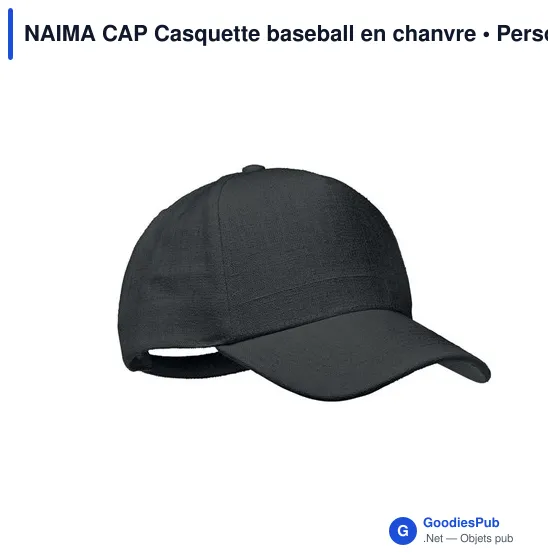 NAIMA CAP CASQUETTE CHANVRE 5 PANNEAUX 370 - Image 6