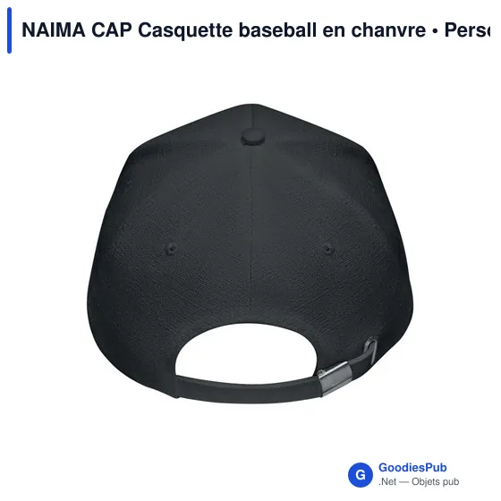 NAIMA CAP CASQUETTE CHANVRE 5 PANNEAUX 370 - Image 7
