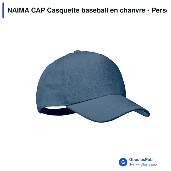 NAIMA CAP CASQUETTE CHANVRE 5 PANNEAUX 370 - Image 9