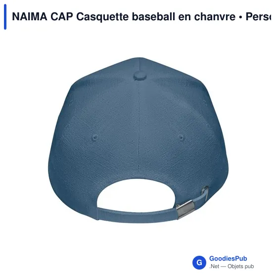 NAIMA CAP CASQUETTE CHANVRE 5 PANNEAUX 370 - Image 10