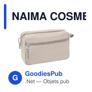 NAIMA COSMETIC Trousse de toilette en chanvre - Miniature 1