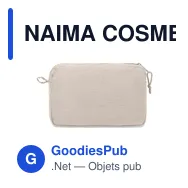NAIMA COSMETIC Trousse de toilette en chanvre - Miniature 2