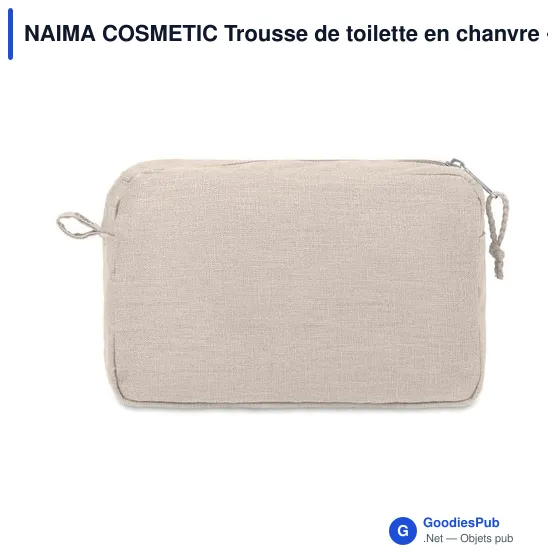 NAIMA COSMETIC Trousse de toilette en chanvre - Image 2