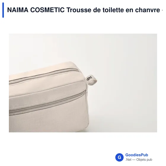 NAIMA COSMETIC Trousse de toilette en chanvre - Image 3