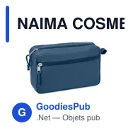 NAIMA COSMETIC Trousse de toilette en chanvre - Miniature 4