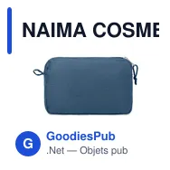 NAIMA COSMETIC Trousse de toilette en chanvre - Miniature 5