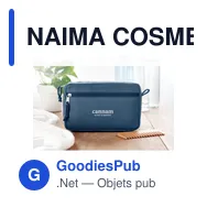 NAIMA COSMETIC Trousse de toilette en chanvre - Miniature 6