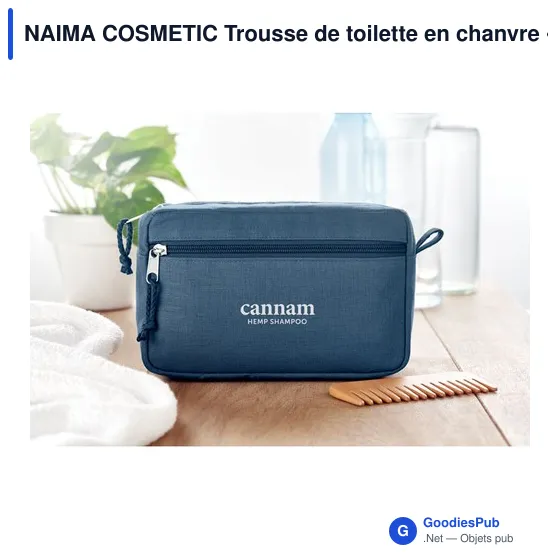 NAIMA COSMETIC Trousse de toilette en chanvre - Image 6