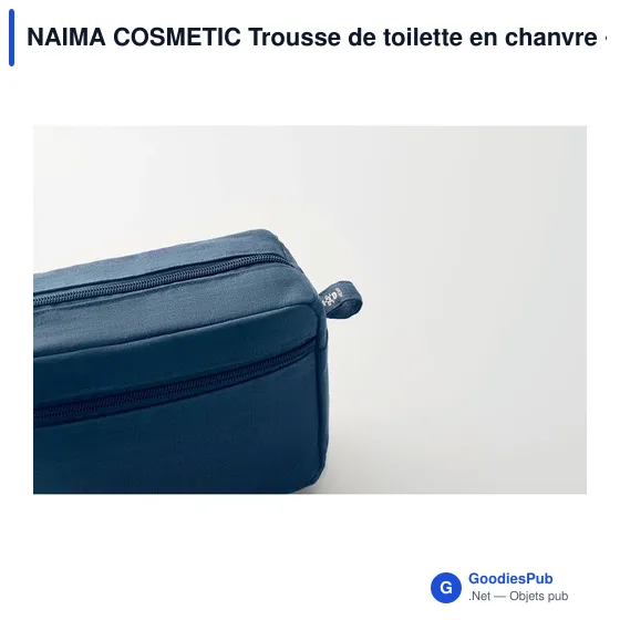 NAIMA COSMETIC Trousse de toilette en chanvre - Image 7