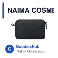 NAIMA COSMETIC Trousse de toilette en chanvre - Miniature 9