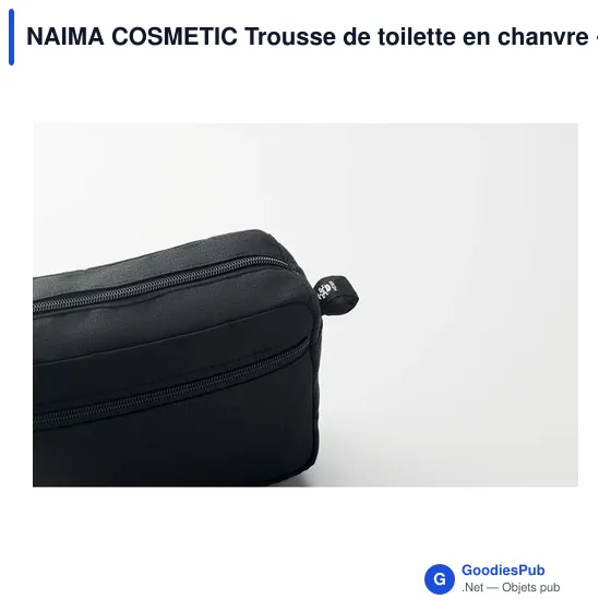 NAIMA COSMETIC Trousse de toilette en chanvre - Image 10