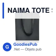 NAIMA TOTE Sac shopping en chanvre - Miniature 1