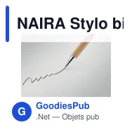 NAIRA Stylo bille twist en bambou - Miniature 2