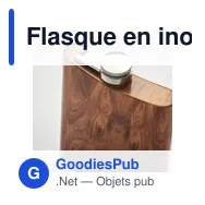Flasque en inox recyclé personnalisable avec logo - 190 ml - Miniature 5