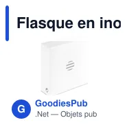 Flasque en inox recyclé personnalisable avec logo - 190 ml - Miniature 6