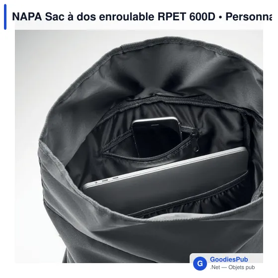 NAPA Sac à dos enroulable RPET 600D - Image 3