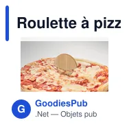 Roulette à pizza personnalisable en bambou avec logo - Miniature 5