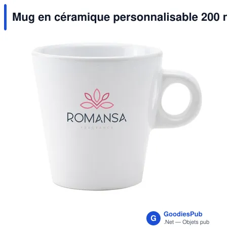 Mug en céramique personnalisable 200 ml avec logo - Napoli