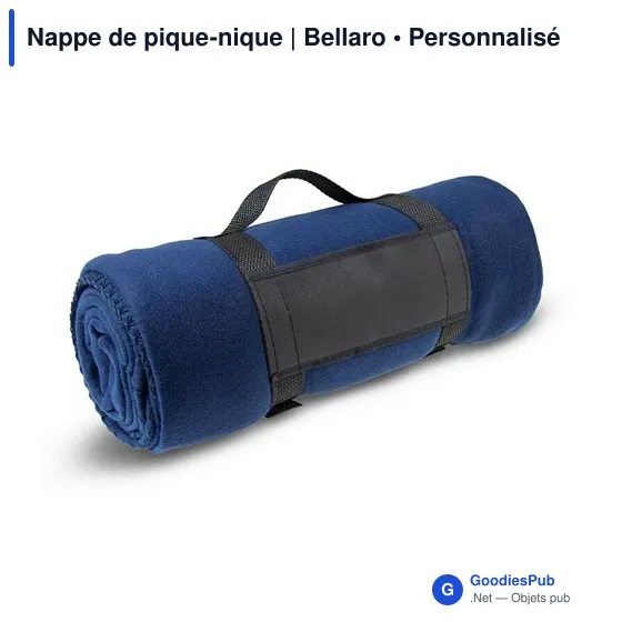 Nappe de pique-nique personnalisable avec logo - Bellaro - Image 1