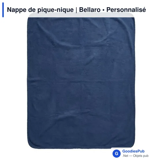 Nappe de pique-nique personnalisable avec logo - Bellaro - Image 2