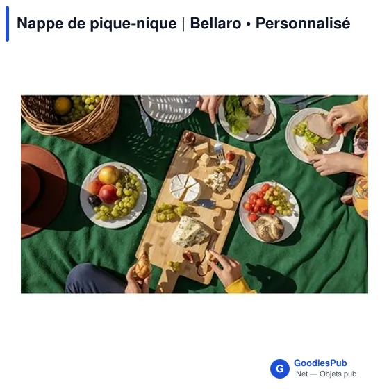 Nappe de pique-nique personnalisable avec logo - Bellaro - Image 11