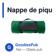 Nappe de pique-nique personnalisable avec logo - Bellaro - Miniature 12