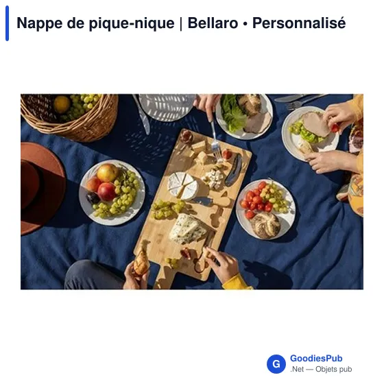 Nappe de pique-nique personnalisable avec logo - Bellaro - Image 3