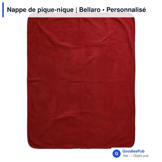 Nappe de pique-nique personnalisable avec logo - Bellaro - Image 6