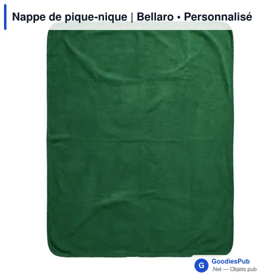 Nappe de pique-nique personnalisable avec logo - Bellaro - Image 10
