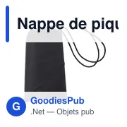 Nappe de pique-nique personnalisable en polyester Amal avec logo - Miniature 1