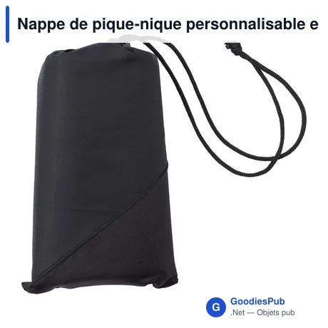 Nappe de pique-nique personnalisable en polyester Amal avec logo