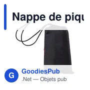 Nappe de pique-nique personnalisable en polyester Amal avec logo - Miniature 3