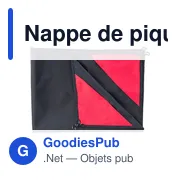 Nappe de pique-nique personnalisable en polyester Amal avec logo - Miniature 6