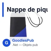 Nappe de pique-nique personnalisable en polyester Amal avec logo - Miniature 7