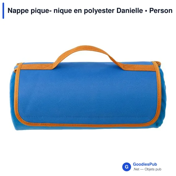 Nappe pique-nique personnalisable en polyester avec logo - Danielle - Image 3
