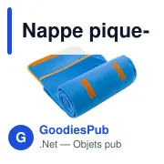 Nappe pique-nique personnalisable en polyester avec logo - Danielle - Miniature 4