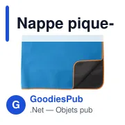 Nappe pique-nique personnalisable en polyester avec logo - Danielle - Miniature 5