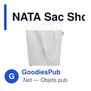 NATA Sac Shopping en feutre RPET - Miniature 1