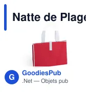 Natte de Plage Buren - Miniature 1
