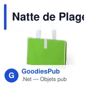 Natte de Plage Buren - Miniature 2