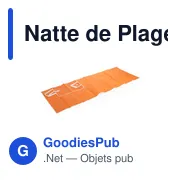 Natte de Plage Buren - Miniature 3