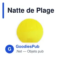 Natte de Plage Hansier - Miniature 1